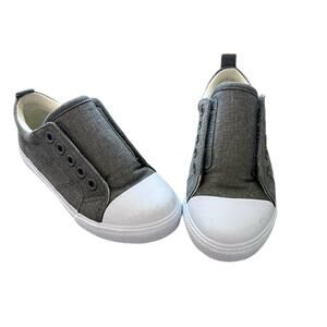 Cat & Jack Shoes Toddler 10 Sneakers Slip On Casual Canvas Active Grey Kids Boys